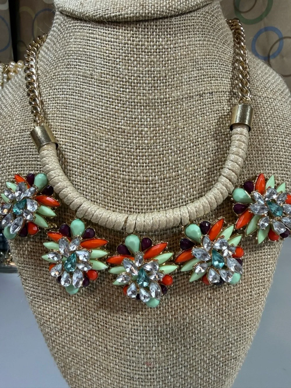 Vintage Y2K KHLOE JEAN statement necklace from early to mid-2010s